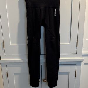 Gymshark Black Leggings With Mesh Detail